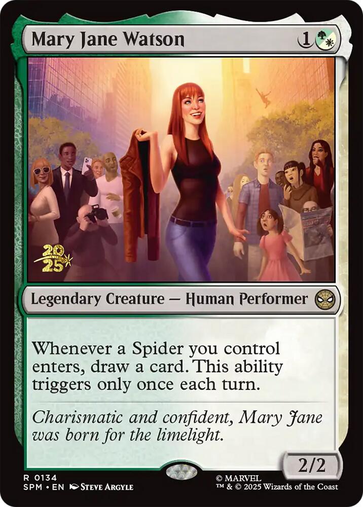 Mary Jane Watson [Marvel's Spider-Man Prerelease Promos] MTG Single Magic: The Gathering | Red Claw Gaming