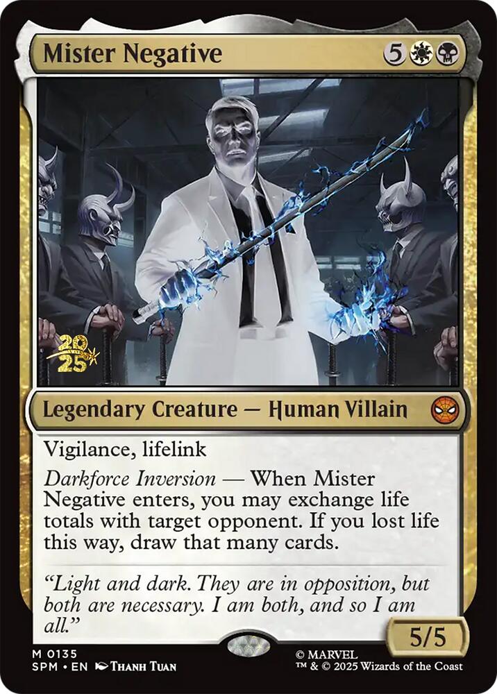 Mister Negative [Marvel's Spider-Man Prerelease Promos] MTG Single Magic: The Gathering | Red Claw Gaming