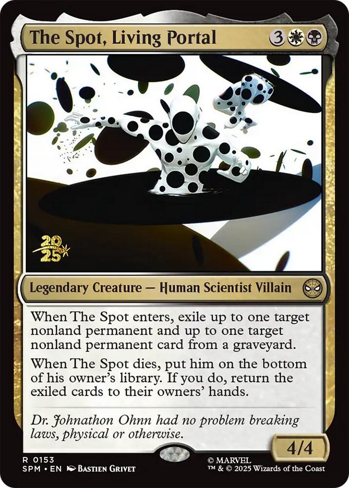 The Spot, Living Portal [Marvel's Spider-Man Prerelease Promos] MTG Single Magic: The Gathering | Red Claw Gaming