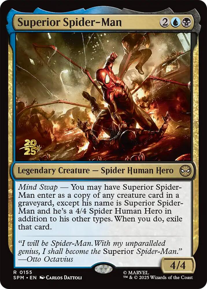 Superior Spider-Man [Marvel's Spider-Man Prerelease Promos] MTG Single Magic: The Gathering | Red Claw Gaming