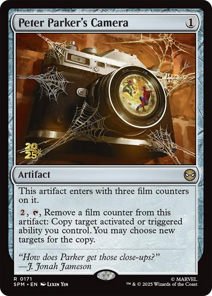 Peter Parker's Camera [Marvel's Spider-Man Prerelease Promos] MTG Single Magic: The Gathering | Red Claw Gaming