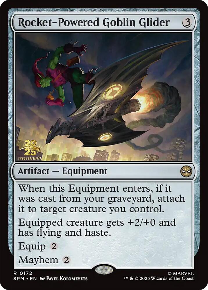 Rocket-Powered Goblin Glider [Marvel's Spider-Man Prerelease Promos] MTG Single Magic: The Gathering | Red Claw Gaming