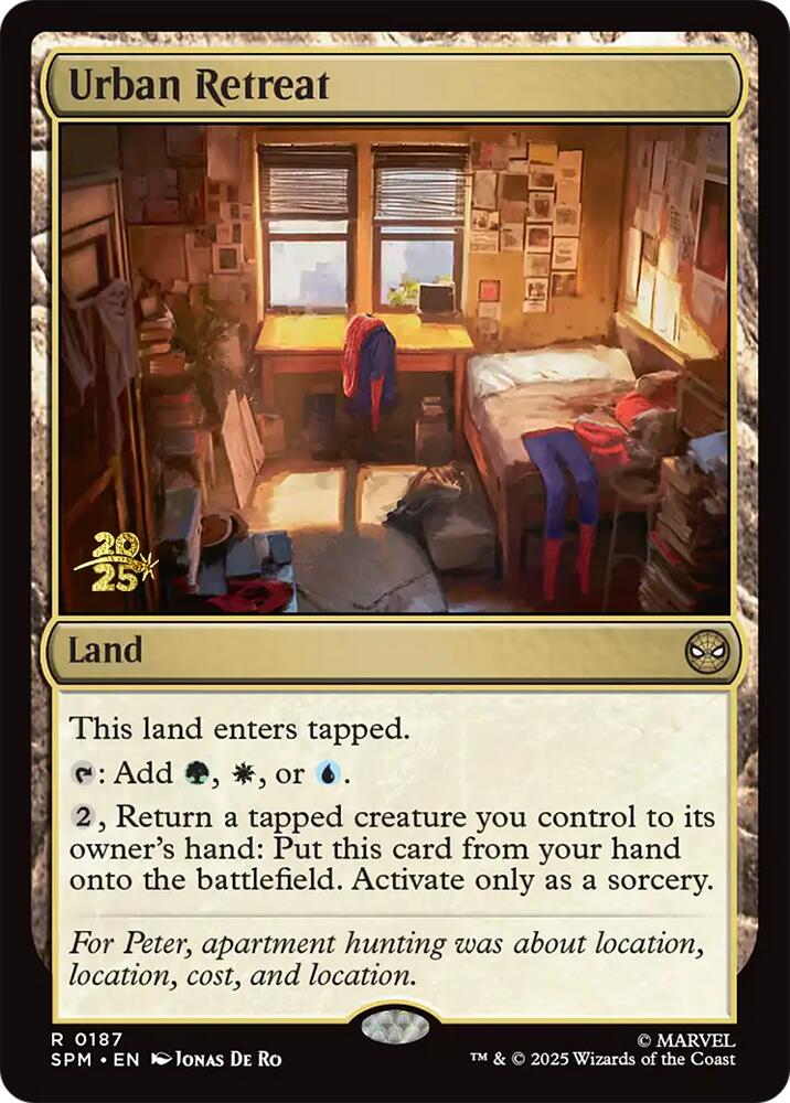 Urban Retreat [Marvel's Spider-Man Prerelease Promos] MTG Single Magic: The Gathering | Red Claw Gaming