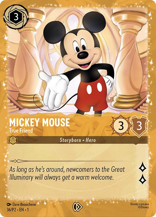 Mickey Mouse - True Friend (Puzzle Promo) (36) [Promo Cards] Lorcana Single Disney | Red Claw Gaming
