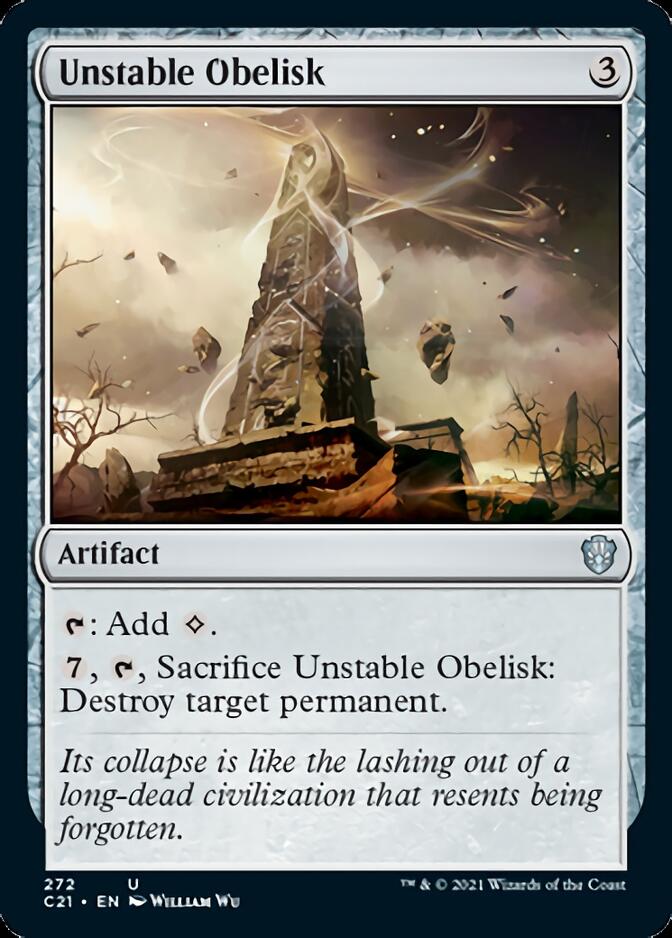 Unstable Obelisk [Commander 2021] MTG Single Magic: The Gathering | Red Claw Gaming