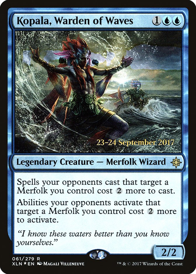 Kopala, Warden of Waves [Ixalan Prerelease Promos] MTG Single Magic: The Gathering | Red Claw Gaming