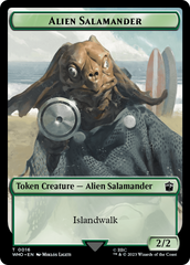 Human (0006) // Alien Salamander Double-Sided Token [Doctor Who Tokens] MTG Single Magic: The Gathering | Red Claw Gaming