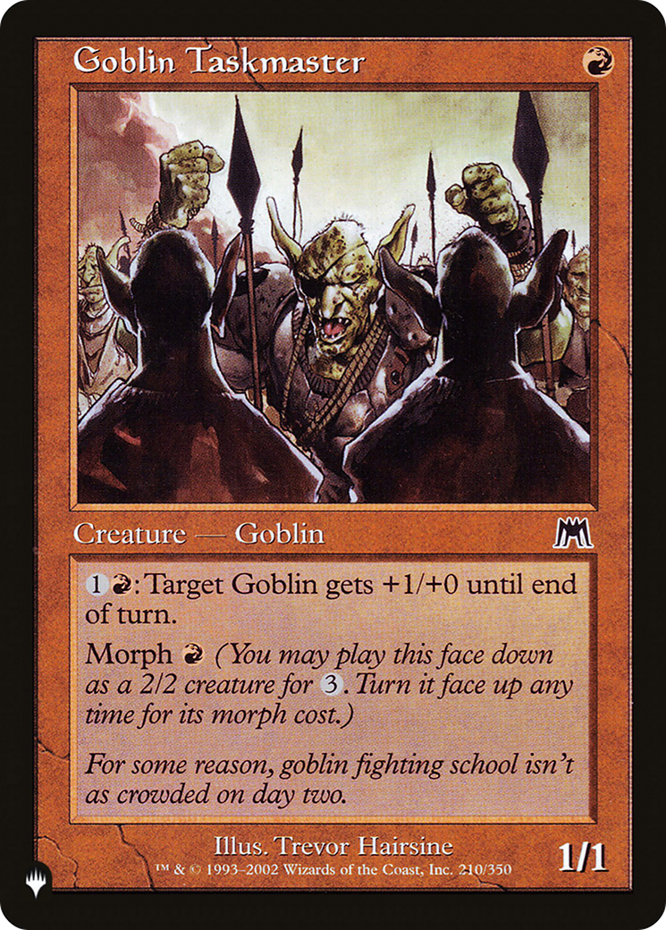 Goblin Taskmaster [The List] MTG Single Magic: The Gathering | Red Claw Gaming