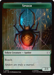 Spider // Food Double-Sided Token [Marvel's Spider-Man Tokens] MTG Single Magic: The Gathering | Red Claw Gaming