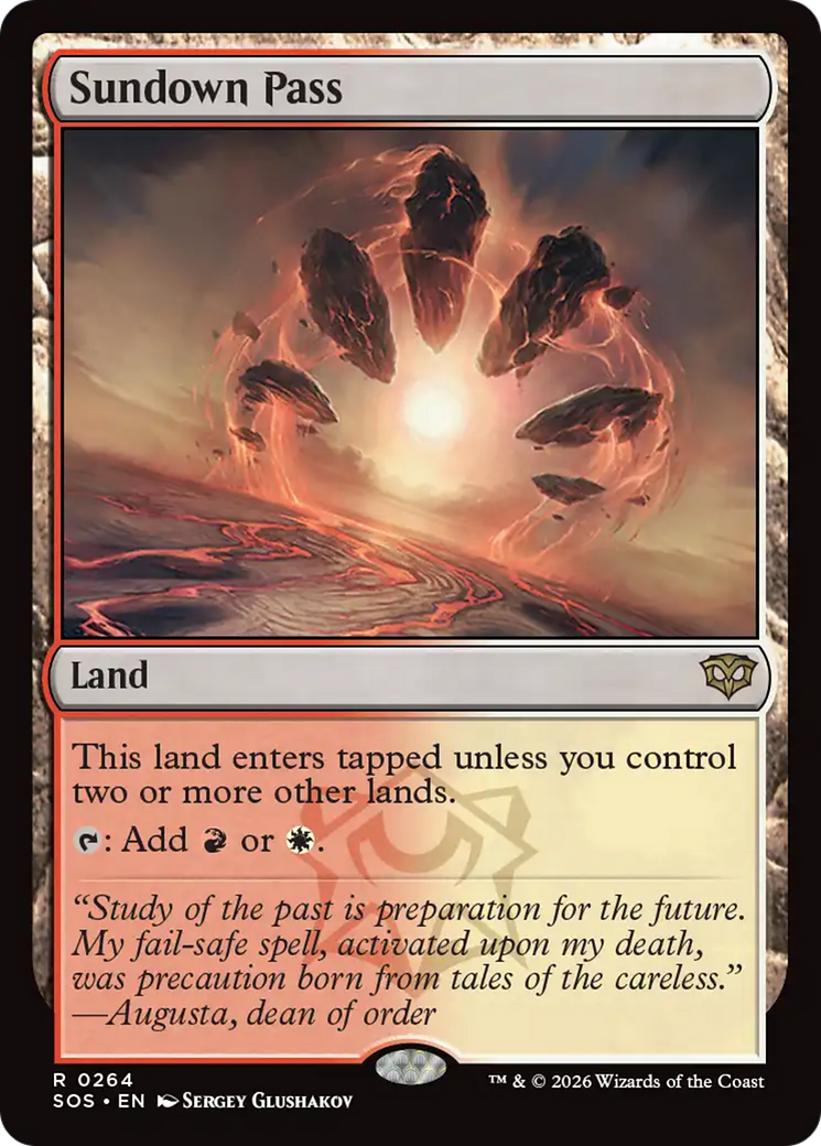 Sundown Pass [Secrets of Strixhaven] MTG Single Magic: The Gathering | Red Claw Gaming