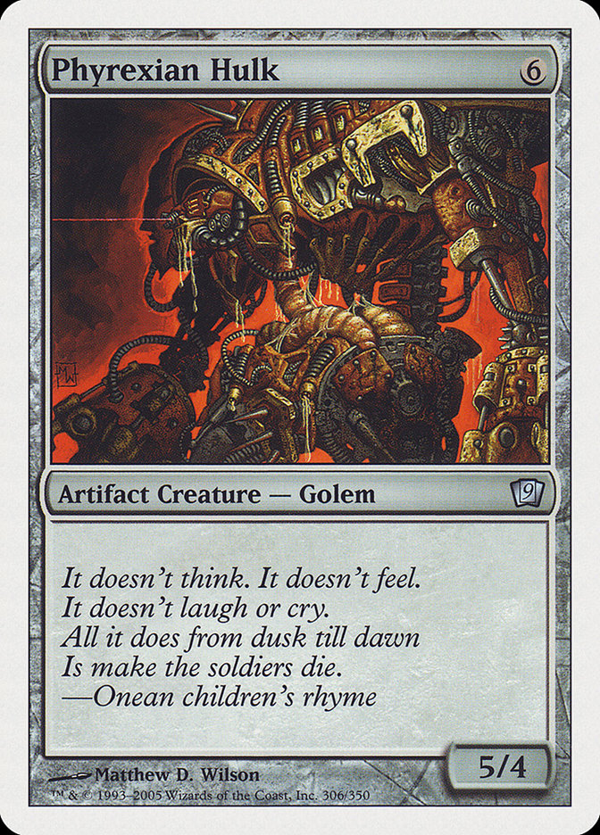 Phyrexian Hulk [Ninth Edition] MTG Single Magic: The Gathering | Red Claw Gaming