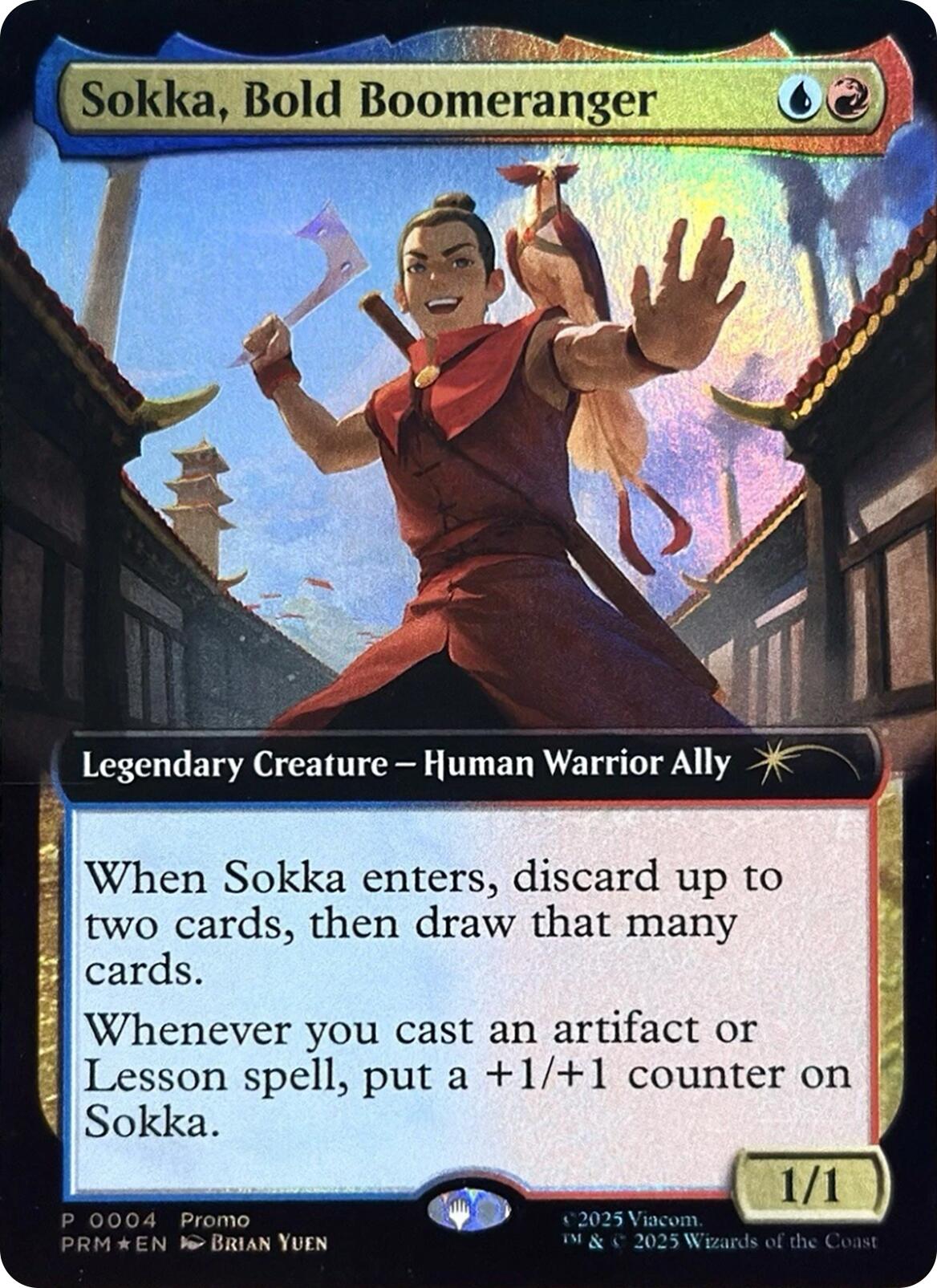 Sokka, Bold Boomeranger (Extended Art) [Media Promos] MTG Single Magic: The Gathering | Red Claw Gaming