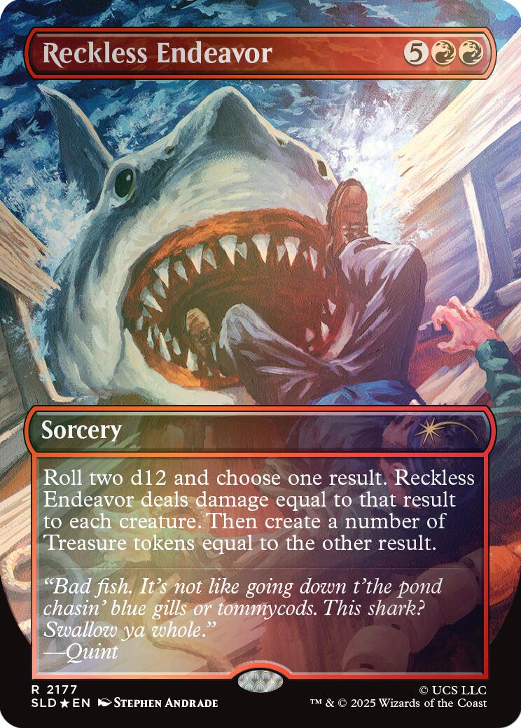 Reckless Endeavor (Rainbow Foil) [Secret Lair Drop Series] MTG Single Magic: The Gathering | Red Claw Gaming