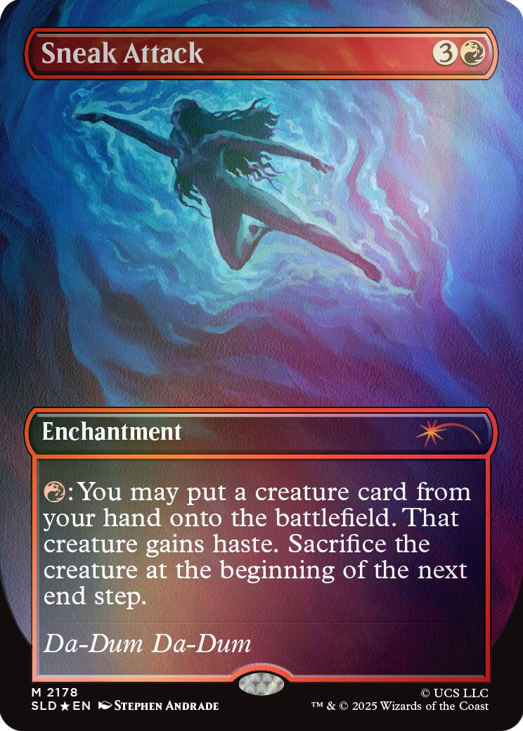 Sneak Attack (Rainbow Foil) [Secret Lair Drop Series] MTG Single Magic: The Gathering | Red Claw Gaming