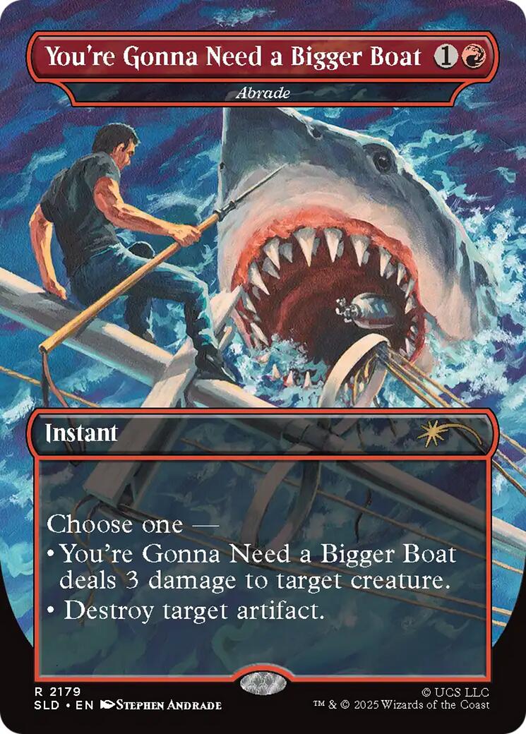You're Gonna Need a Bigger Boat - Abrade [Secret Lair Drop Series] MTG Single Magic: The Gathering | Red Claw Gaming