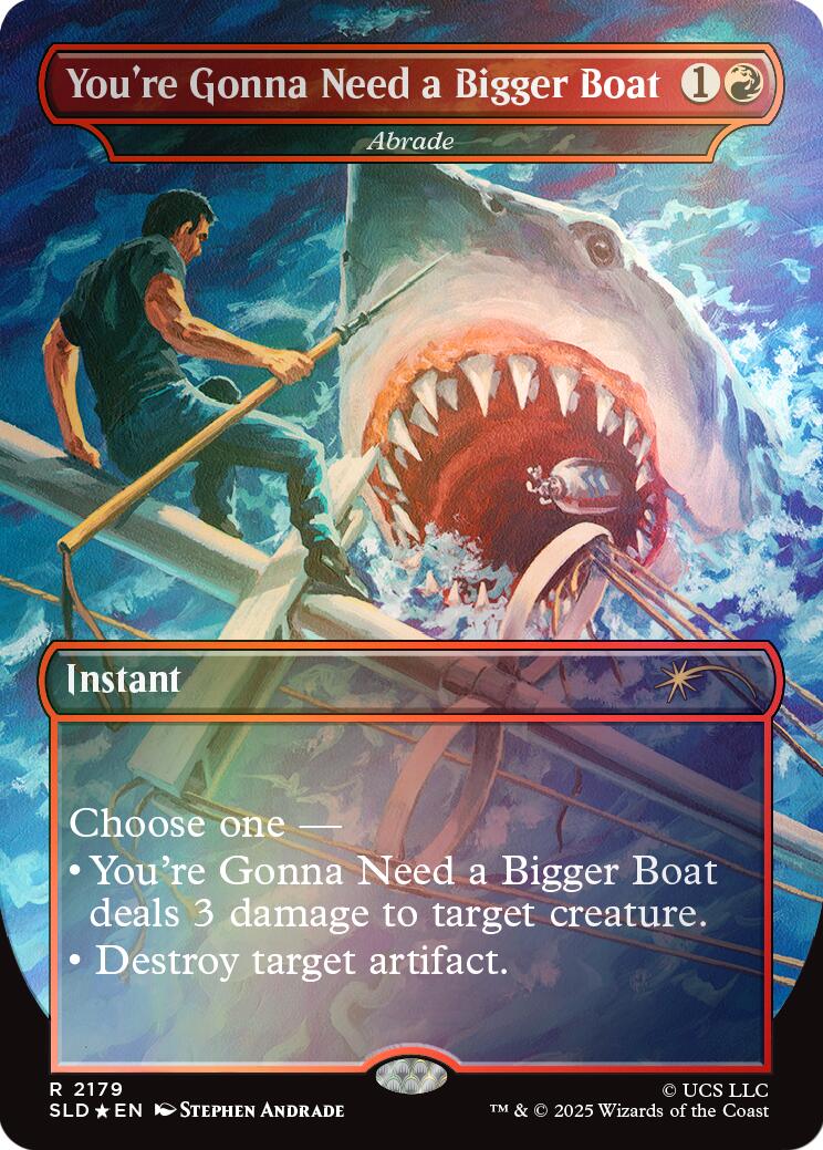 You're Gonna Need a Bigger Boat - Abrade (Rainbow Foil) [Secret Lair Drop Series] MTG Single Magic: The Gathering | Red Claw Gaming