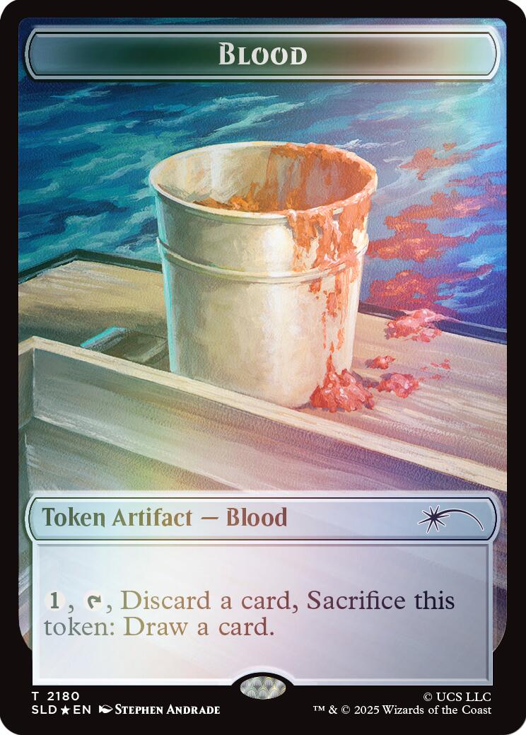 Blood Token (Rainbow Foil) [Secret Lair Drop Series] MTG Single Magic: The Gathering | Red Claw Gaming
