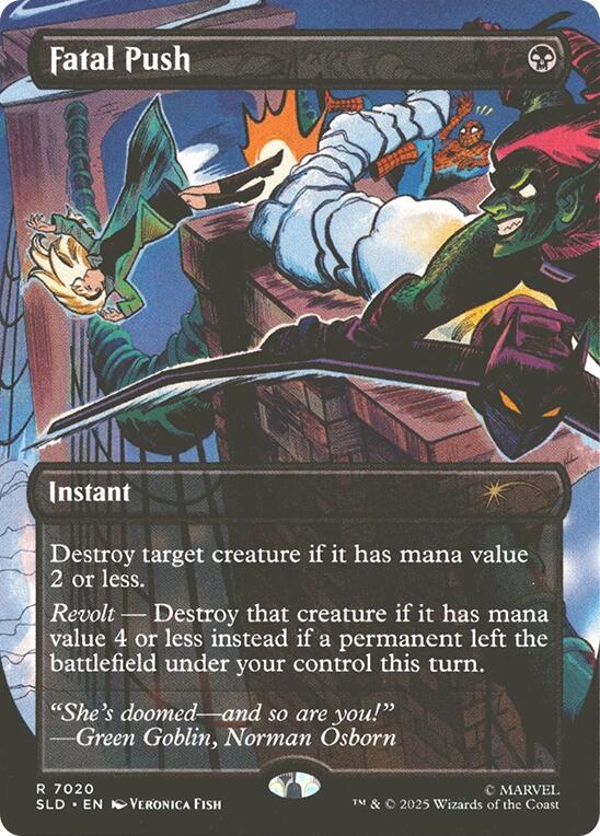 Fatal Push (7020) [Secret Lair Drop Series] MTG Single Magic: The Gathering | Red Claw Gaming