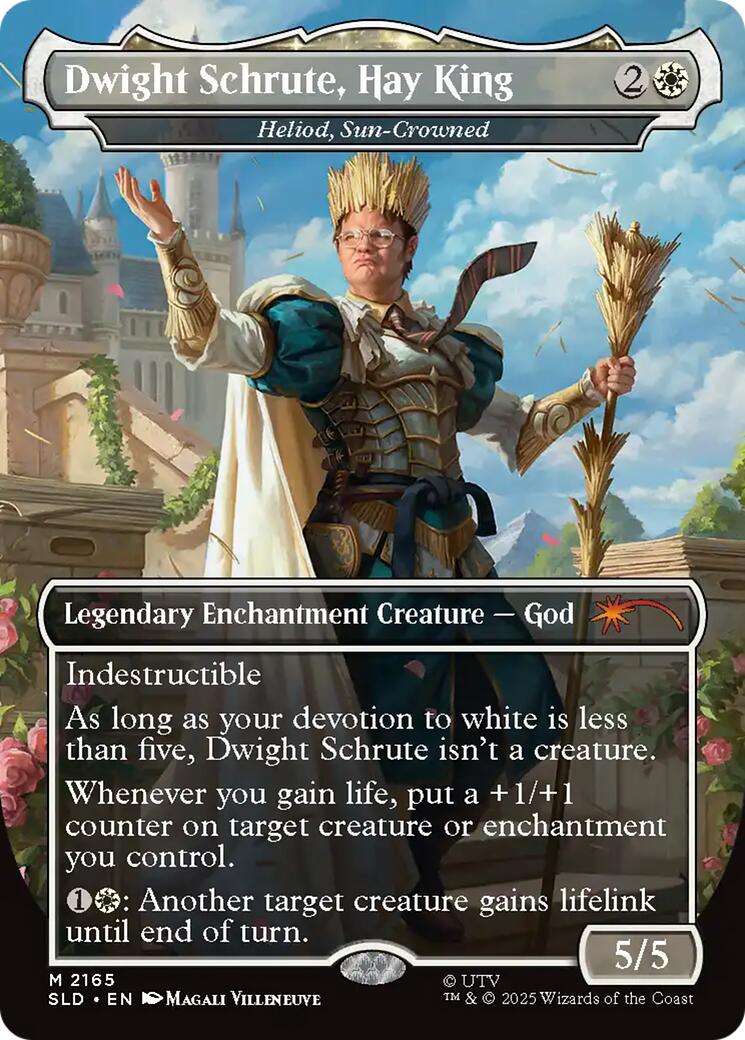 Dwight Schrute, Hay King - Heliod, Sun-Crowned [Secret Lair Drop Series] MTG Single Magic: The Gathering | Red Claw Gaming