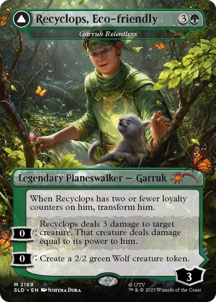 Recyclops, Eco-friendly - Garruk Relentless [Secret Lair Drop Series] MTG Single Magic: The Gathering | Red Claw Gaming