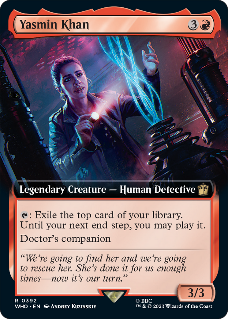 Yasmin Khan (Extended Art) [Doctor Who] MTG Single Magic: The Gathering | Red Claw Gaming