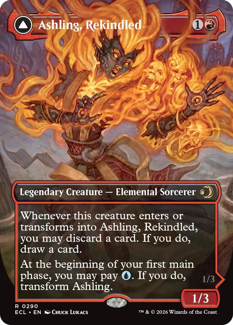Ashling, Rekindled (Borderless) [Lorwyn Eclipsed] MTG Single Magic: The Gathering | Red Claw Gaming