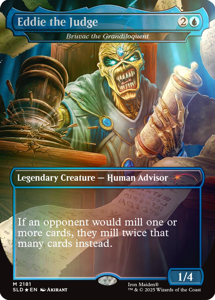 Eddie the Judge - Bruvac the Grandiloquent (Rainbow Foil) [Secret Lair Drop Series] MTG Single Magic: The Gathering | Red Claw Gaming