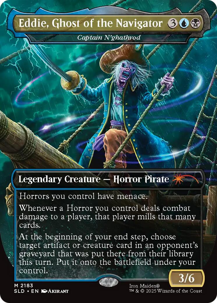 Eddie, Ghost of the Navigator - Captain N'ghathrod [Secret Lair Drop Series] MTG Single Magic: The Gathering | Red Claw Gaming