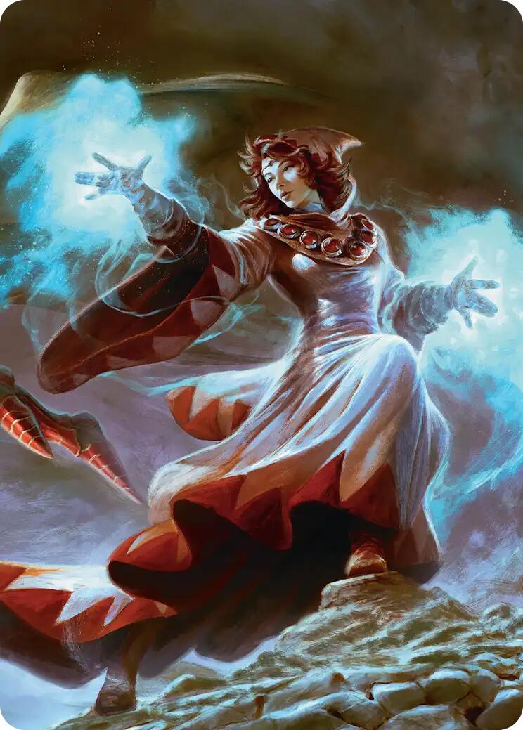 The Destined White Mage Scene Art Card [FINAL FANTASY Art Series] MTG Single Magic: The Gathering | Red Claw Gaming