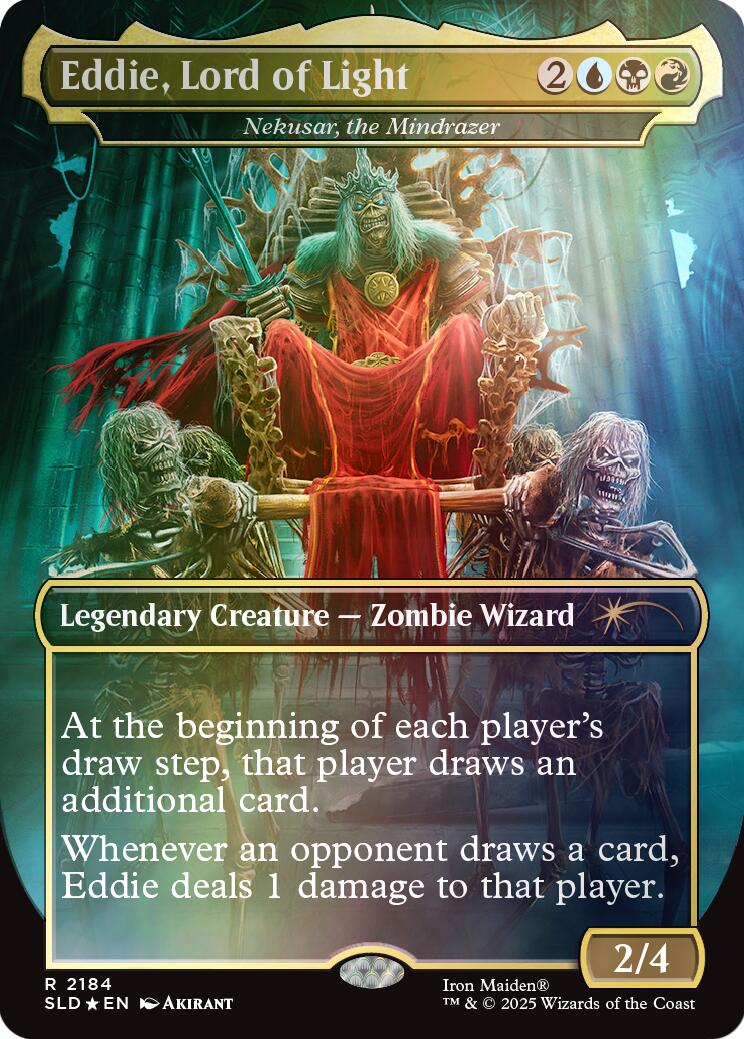 Eddie, Lord of Light - Nekusar, the Mindrazer (Rainbow Foil) [Secret Lair Drop Series] MTG Single Magic: The Gathering | Red Claw Gaming