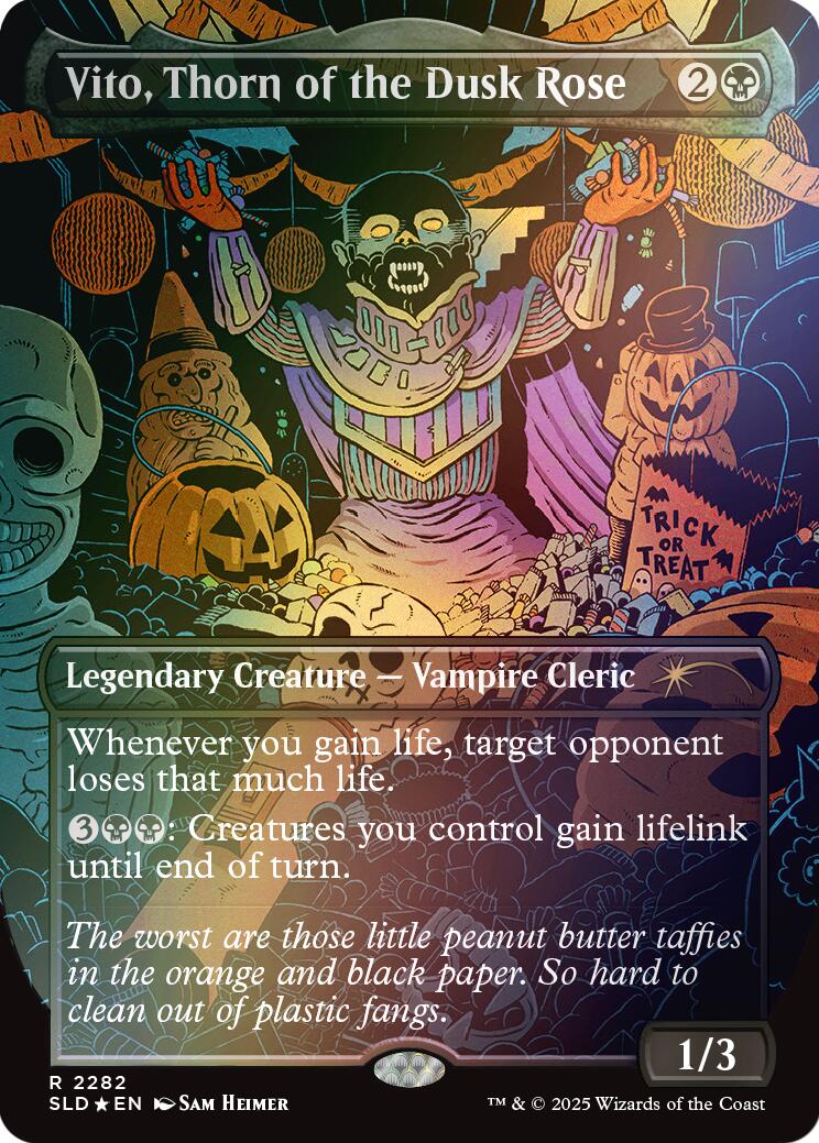 Vito, Thorn of the Dusk Rose (Rainbow Foil) [Secret Lair Drop Series] MTG Single Magic: The Gathering | Red Claw Gaming