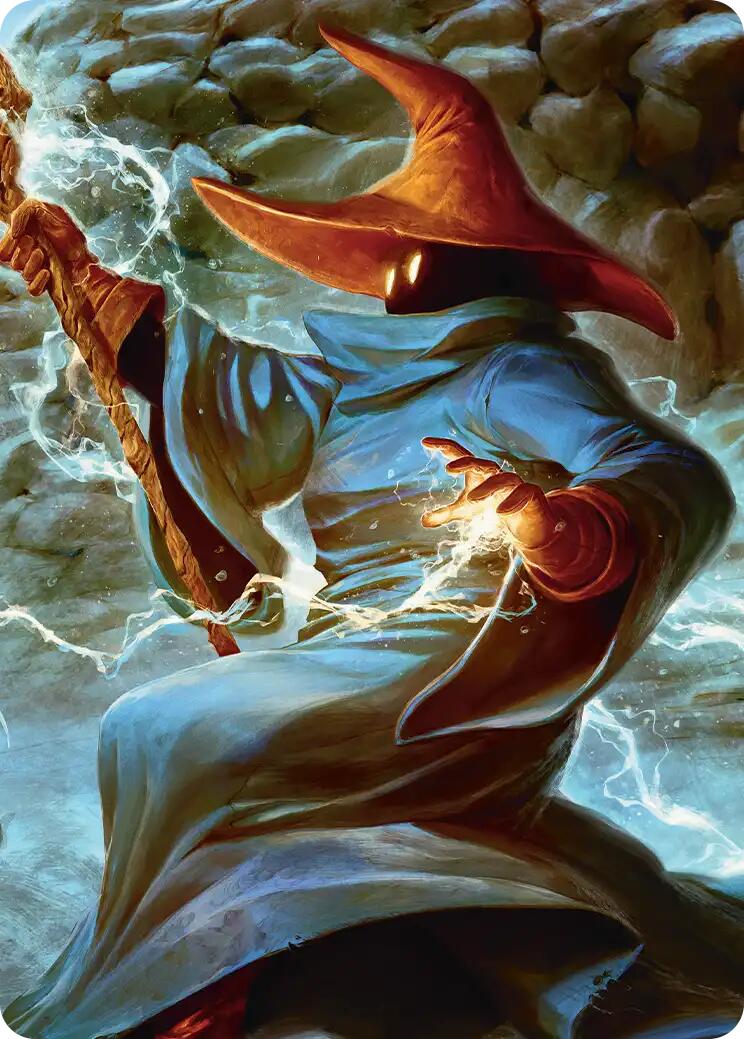 The Destined Black Mage Scene Art Card [FINAL FANTASY Art Series] MTG Single Magic: The Gathering | Red Claw Gaming