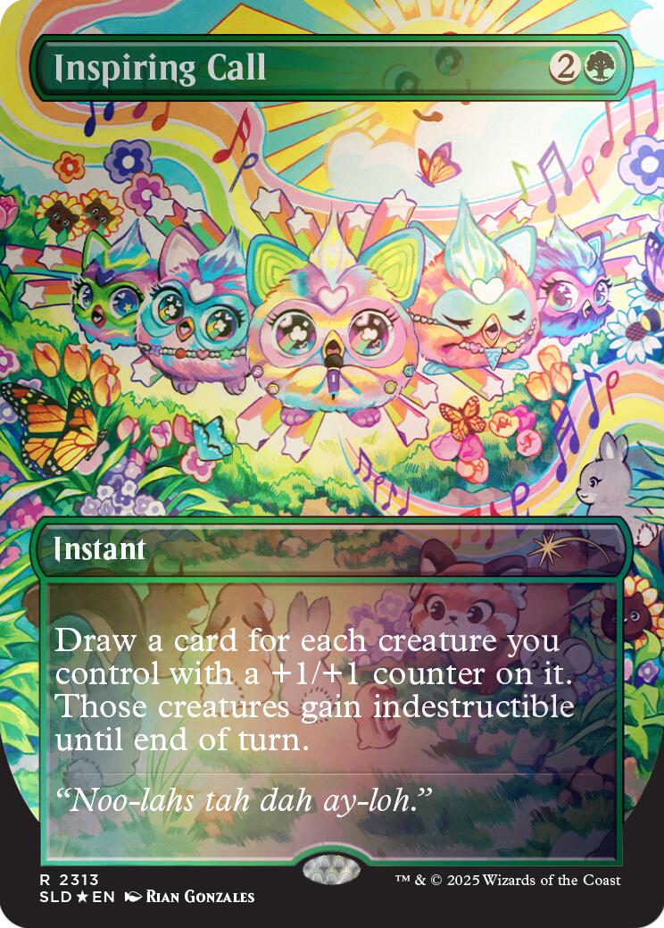 Inspiring Call (Rainbow Foil) [Secret Lair Drop Series] MTG Single Magic: The Gathering | Red Claw Gaming