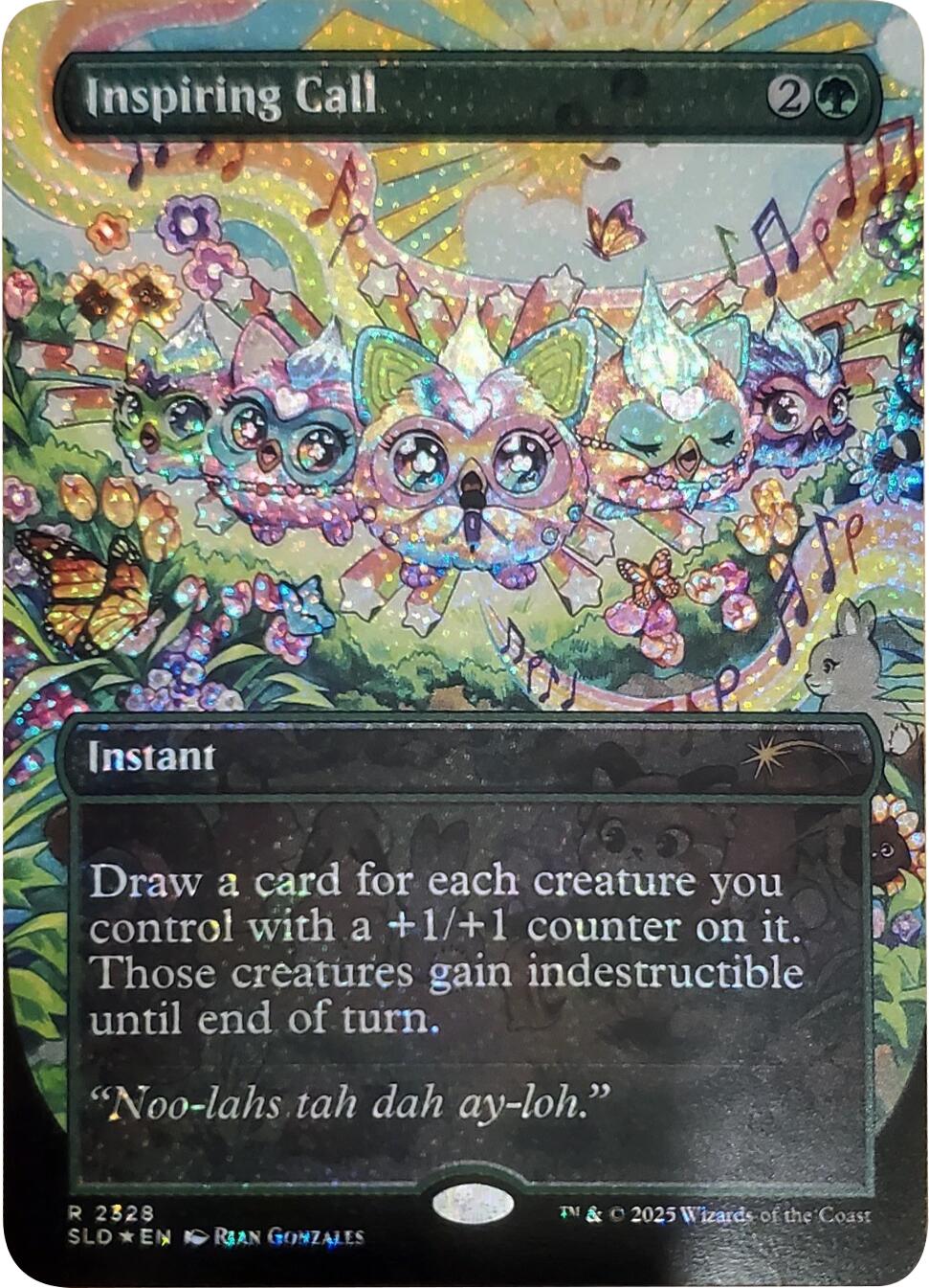 Inspiring Call (Confetti Foil) [Secret Lair Drop Series] MTG Single Magic: The Gathering | Red Claw Gaming