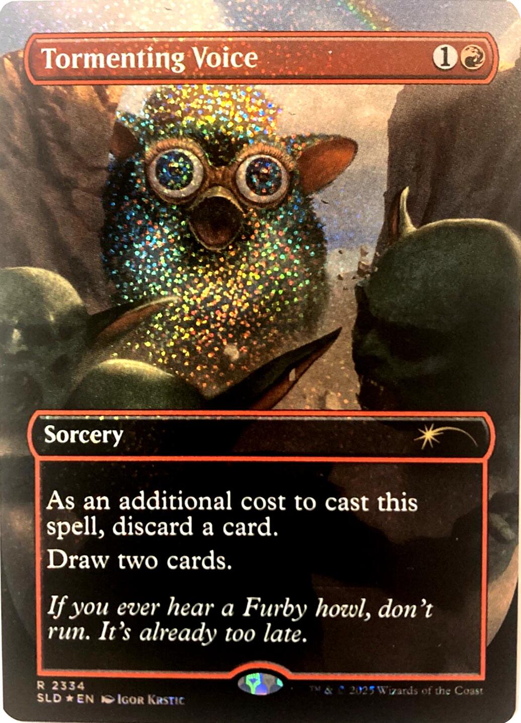 Tormenting Voice (Confetti Foil) [Secret Lair Drop Series] MTG Single Magic: The Gathering | Red Claw Gaming