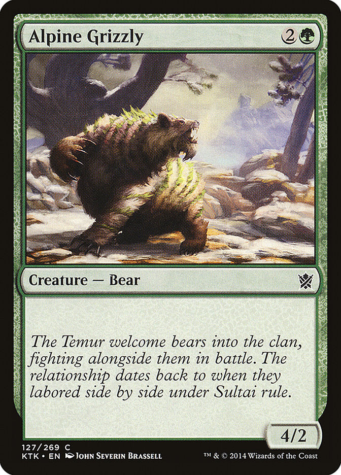 Alpine Grizzly [Khans of Tarkir] MTG Single Magic: The Gathering | Red Claw Gaming