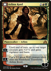 Arlinn Kord // Arlinn, Embraced by the Moon [Shadows over Innistrad Prerelease Promos] MTG Single Magic: The Gathering | Red Claw Gaming
