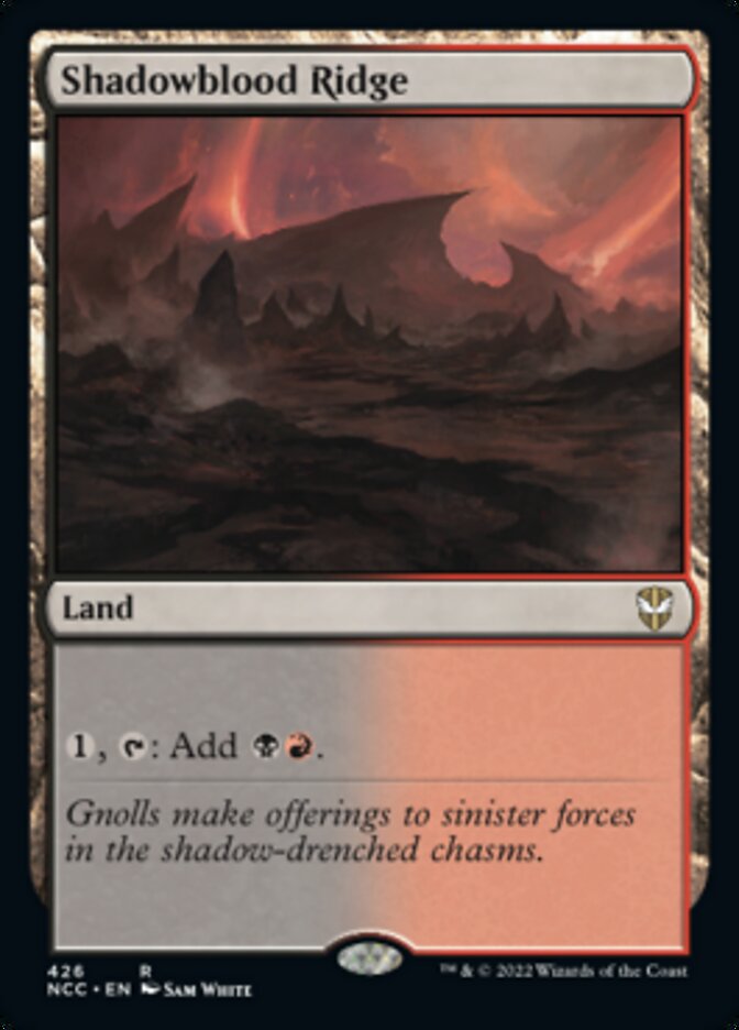 Shadowblood Ridge [Streets of New Capenna Commander] MTG Single Magic: The Gathering | Red Claw Gaming