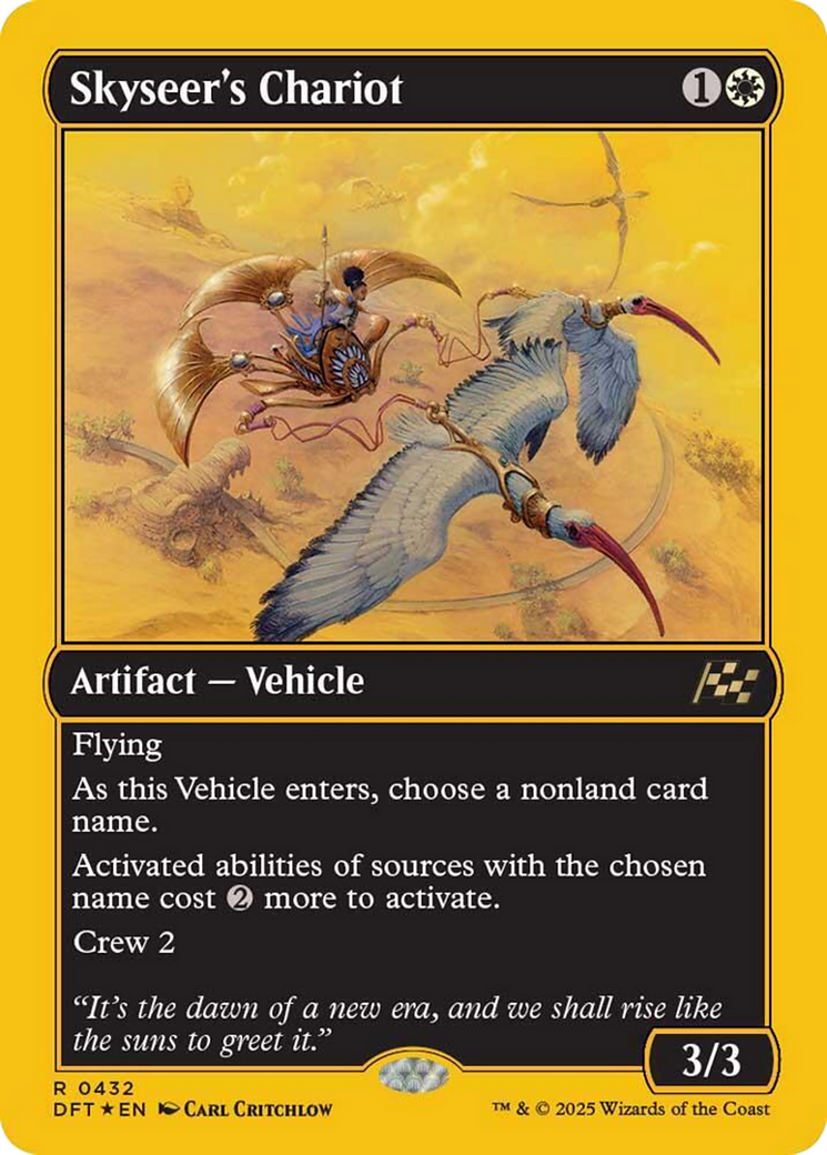 Skyseer's Chariot (First-Place Foil) [Aetherdrift] MTG Single Magic: The Gathering | Red Claw Gaming
