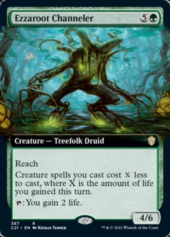 Ezzaroot Channeler (Extended Art) [Commander 2021] MTG Single Magic: The Gathering | Red Claw Gaming