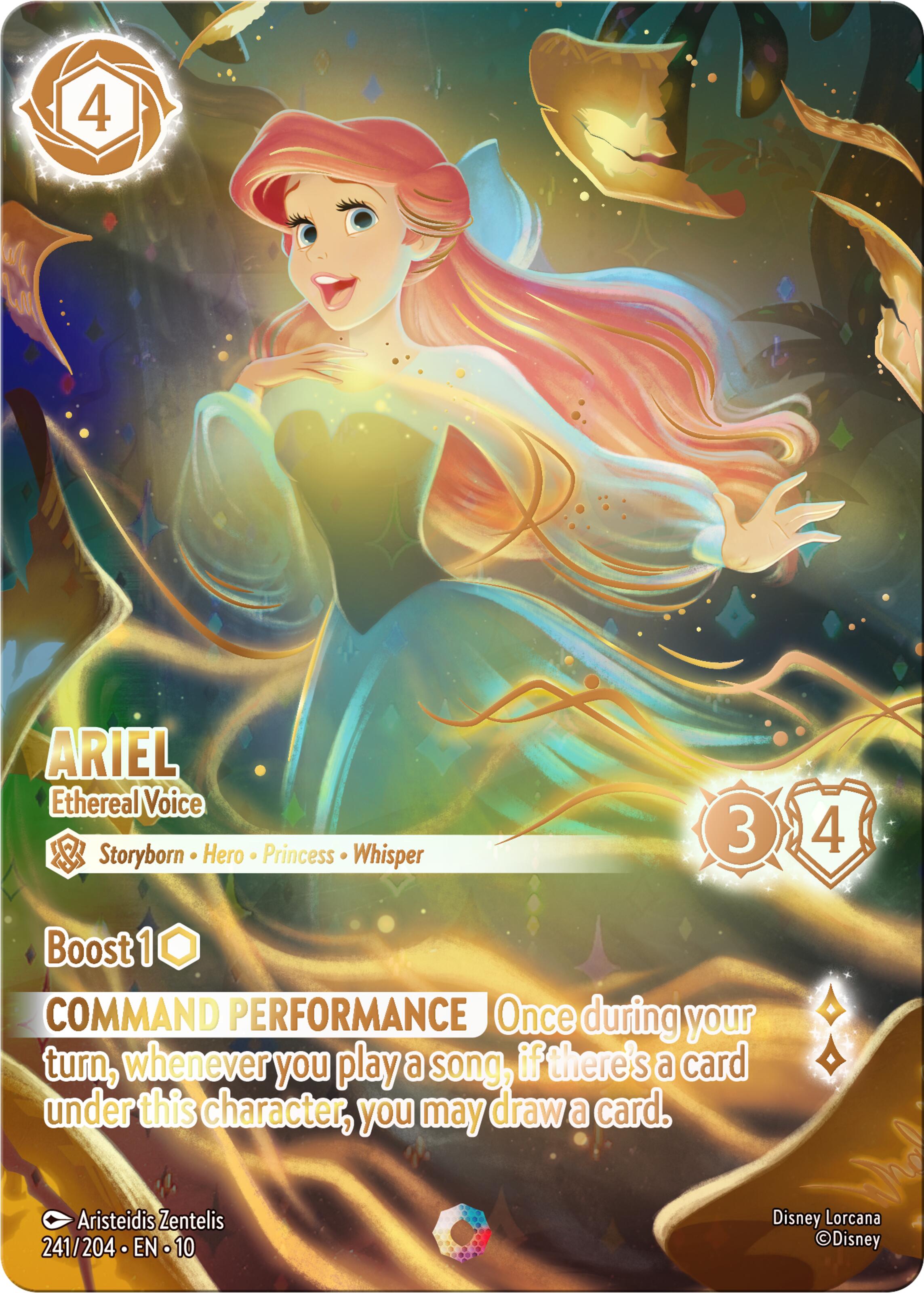 Ariel - Ethereal Voice (Iconic) (241/204) [Whispers in the Well] Lorcana Single Disney | Red Claw Gaming