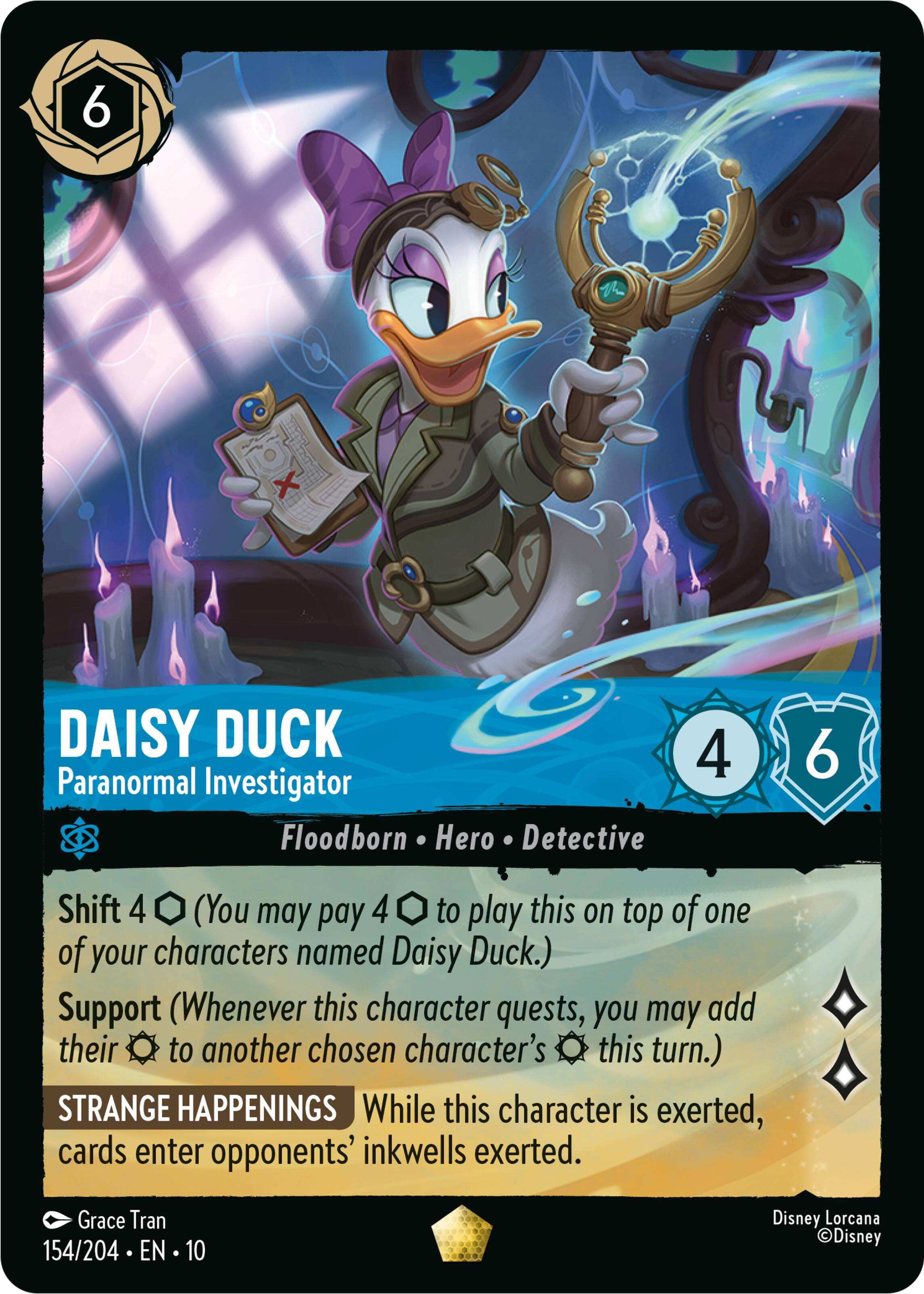 Daisy Duck - Paranormal Investigator (154/204) [Whispers in the Well] Lorcana Single Disney | Red Claw Gaming
