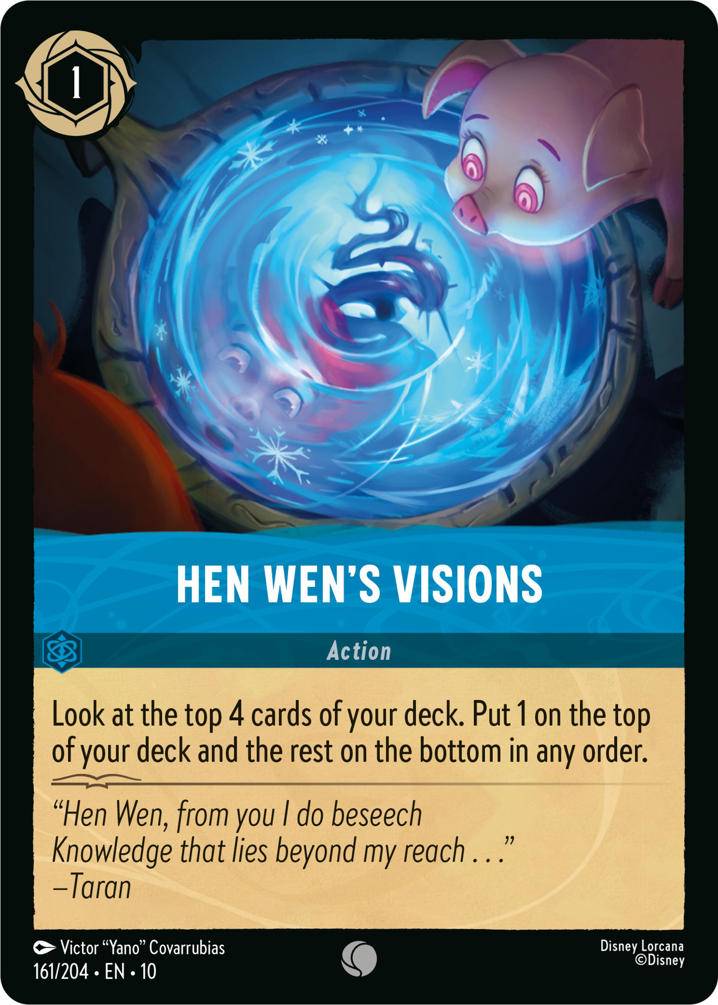 Hen Wen's Visions (161/204) [Whispers in the Well] Lorcana Single Disney | Red Claw Gaming