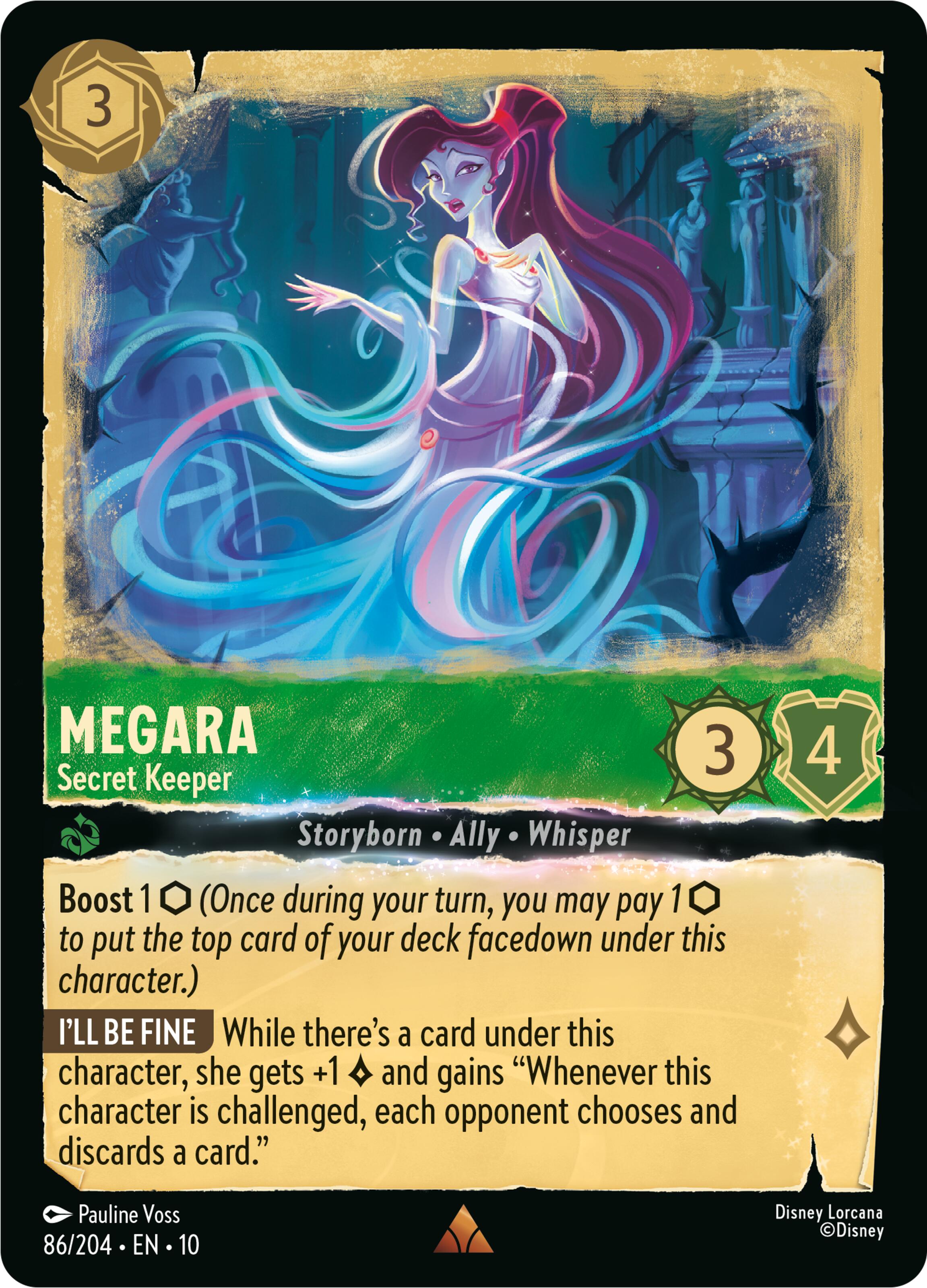 Megara - Secret Keeper (86/204) [Whispers in the Well] Lorcana Single Disney | Red Claw Gaming