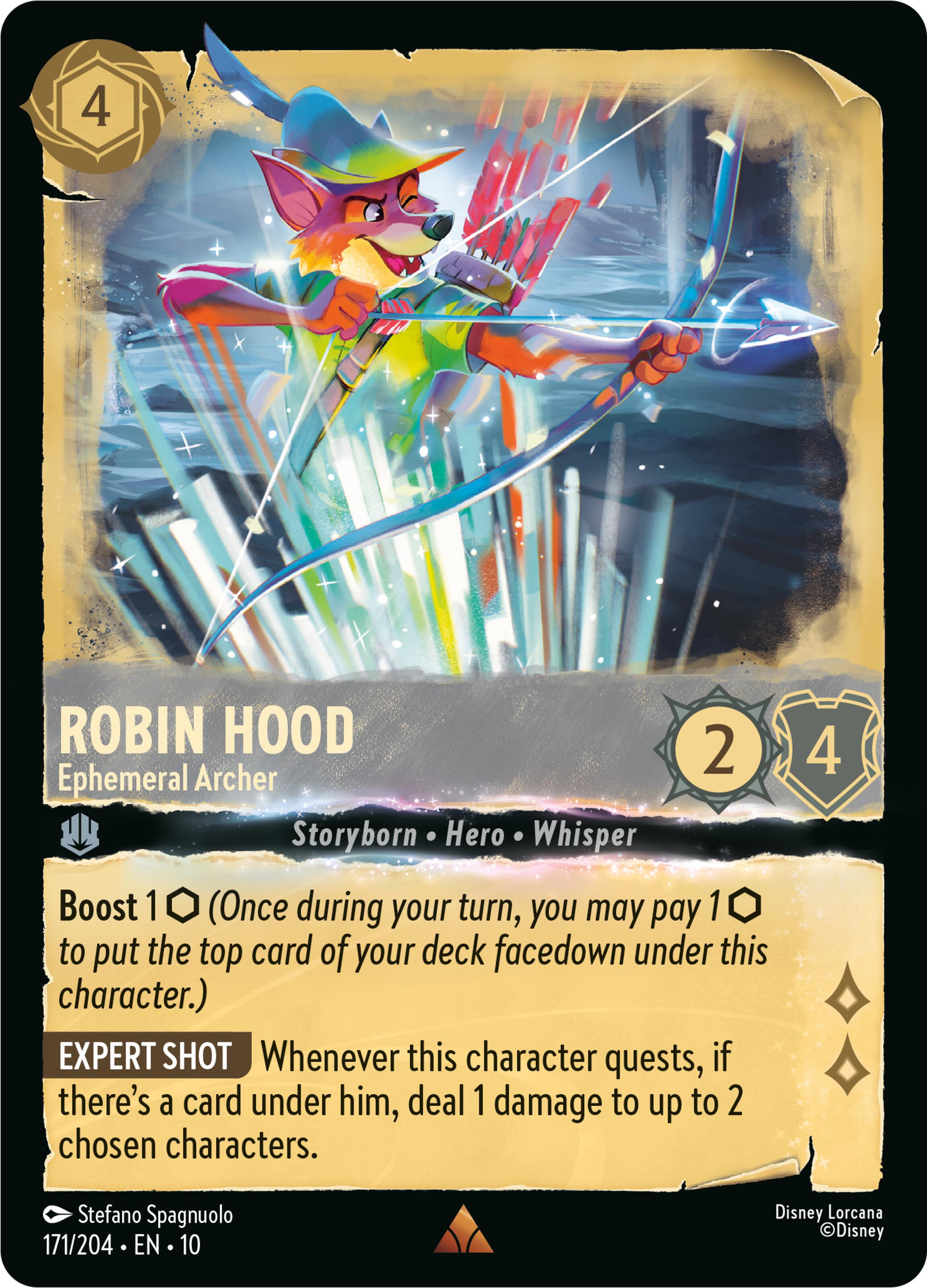 Robin Hood - Ephemeral Archer (171/204) [Whispers in the Well] Lorcana Single Disney | Red Claw Gaming