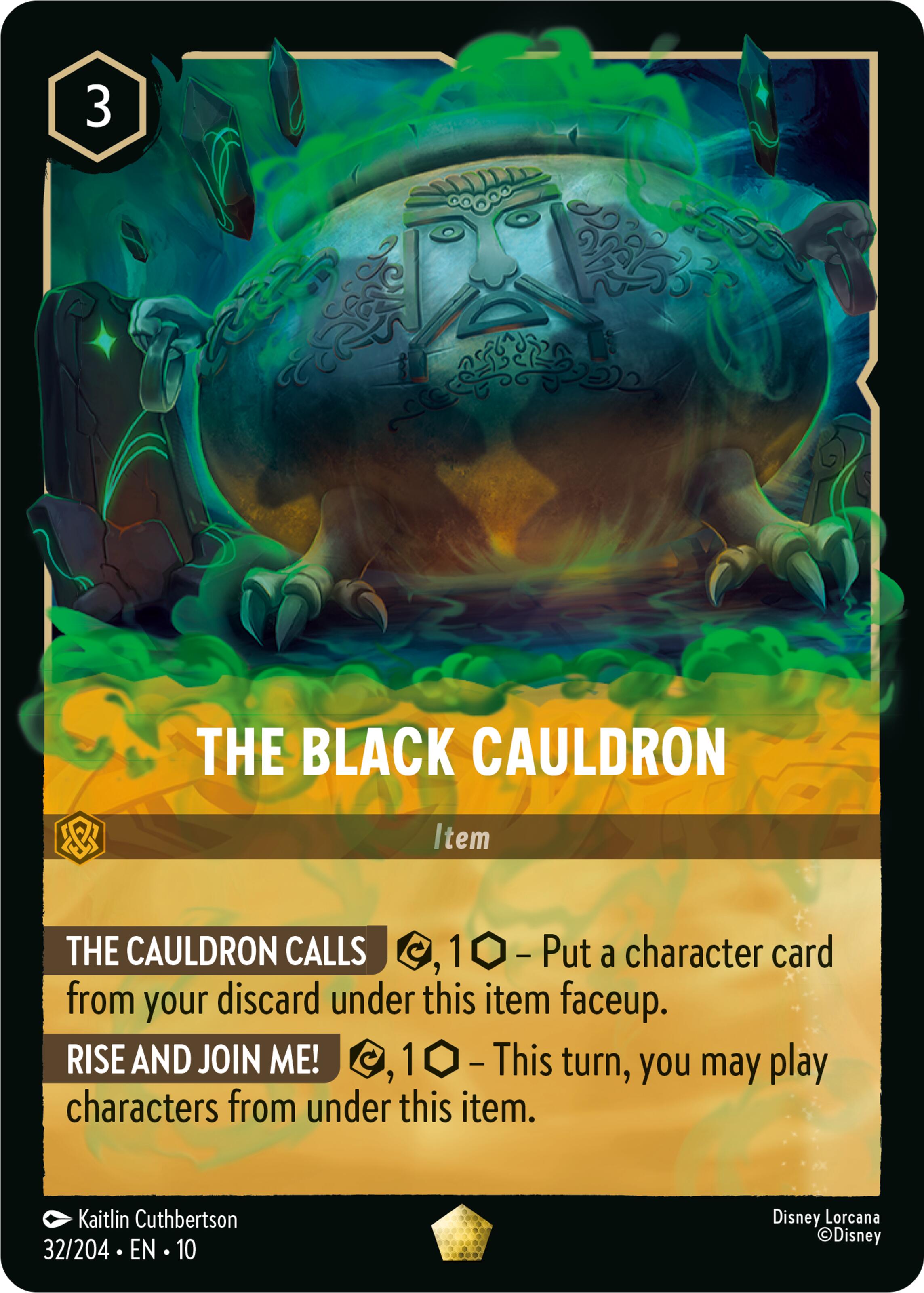 The Black Cauldron (32/204) [Whispers in the Well] Lorcana Single Disney | Red Claw Gaming