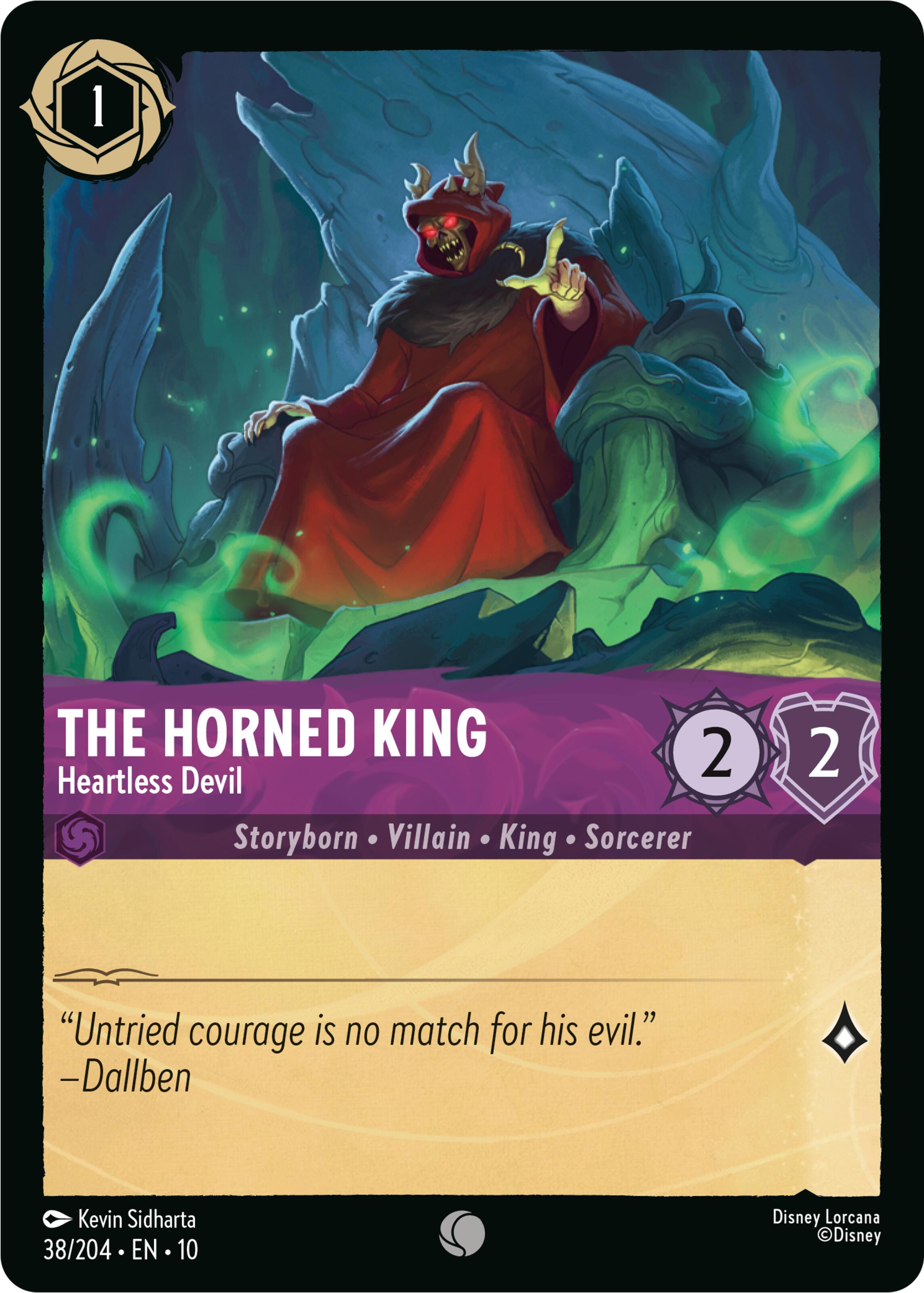 The Horned King - Heartless Devil (38/204) [Whispers in the Well] Lorcana Single Disney | Red Claw Gaming