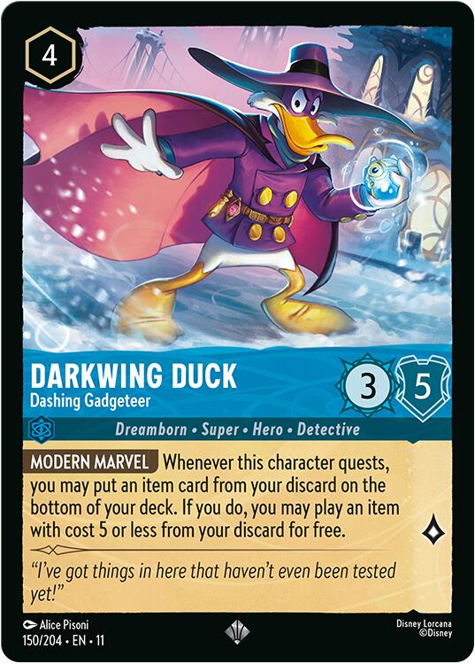 Darkwing Duck - Dashing Gadgeteer (150/204) [Winterspell] Lorcana Single Disney | Red Claw Gaming