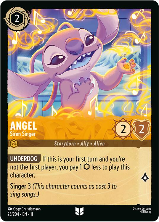 Angel - Siren Singer (25/204) [Winterspell] Lorcana Single Disney | Red Claw Gaming