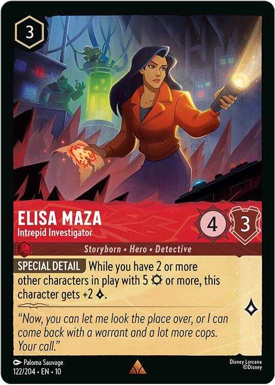 Elisa Maza - Intrepid Investigator (122/204) [Whispers in the Well] Lorcana Single Disney | Red Claw Gaming
